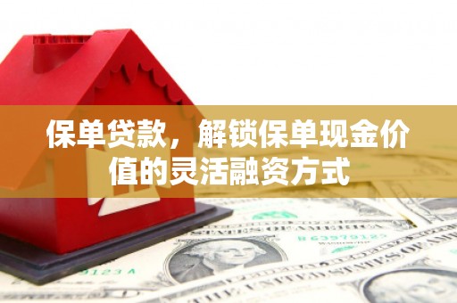 南海保单贷款，解锁保单现金价值的灵活融资方式