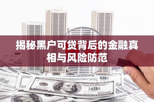 南海揭秘黑户可贷背后的金融真相与风险防范