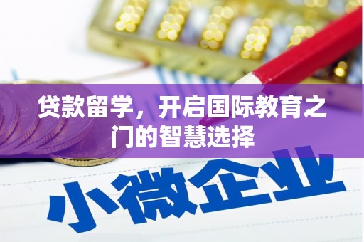 南海贷款留学，开启国际教育之门的智慧选择