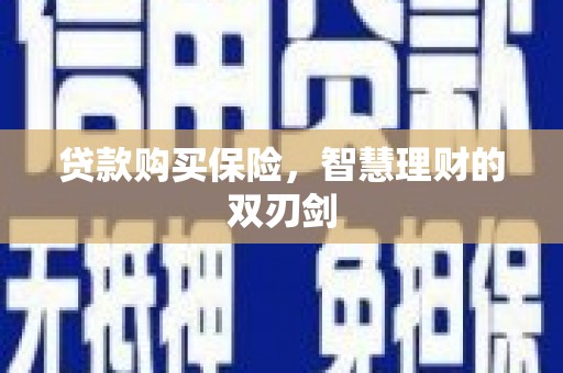 南海贷款购买保险，智慧理财的双刃剑