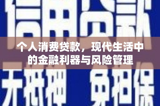 南海个人消费贷款，现代生活中的金融利器与风险管理