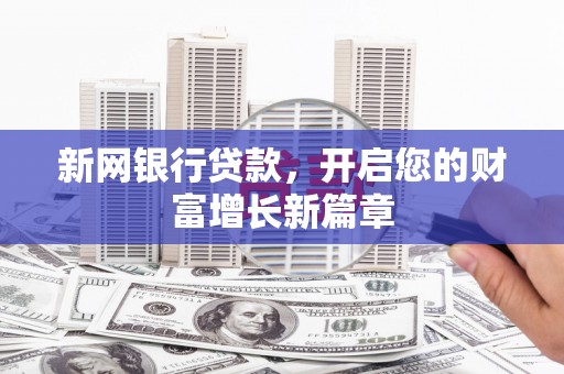 南海新网银行贷款，开启您的财富增长新篇章