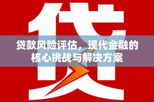 南海贷款风险评估，现代金融的核心挑战与解决方案