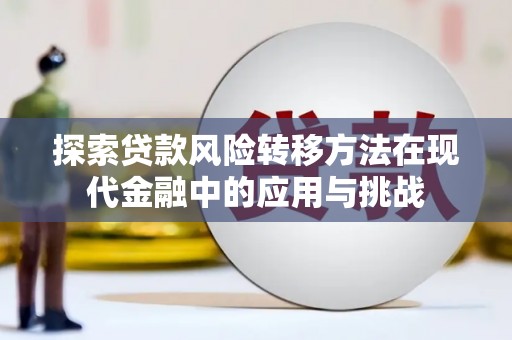 南海探索贷款风险转移方法在现代金融中的应用与挑战