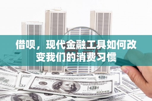 南海借呗，现代金融工具如何改变我们的消费习惯