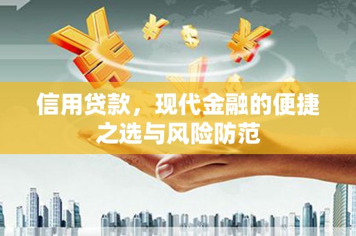 南海信用贷款，现代金融的便捷之选与风险防范