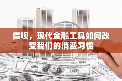 南海借呗，现代金融工具如何改变我们的消费习惯