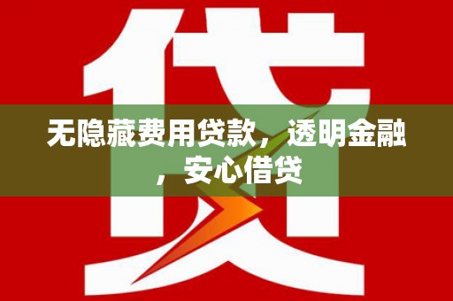 南海无隐藏费用贷款，透明金融，安心借贷