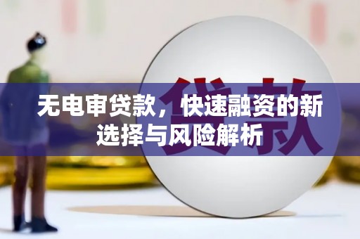 南海无电审贷款，快速融资的新选择与风险解析