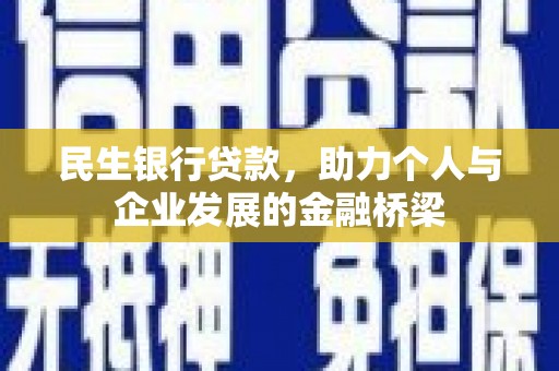 南海民生银行贷款，助力个人与企业发展的金融桥梁