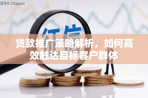 南海贷款推广策略解析，如何高效触达目标客户群体