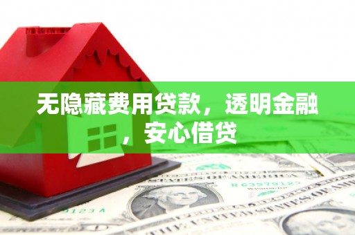 南海无隐藏费用贷款，透明金融，安心借贷
