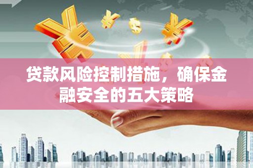 南海贷款风险控制措施，确保金融安全的五大策略
