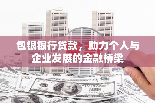 南海包银银行贷款，助力个人与企业发展的金融桥梁
