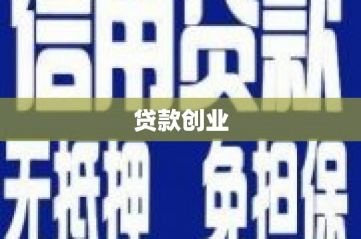 南海贷款创业