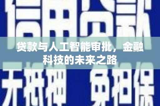南海贷款与人工智能审批，金融科技的未来之路