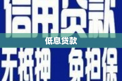 南海低息贷款