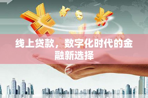 南海线上贷款，数字化时代的金融新选择