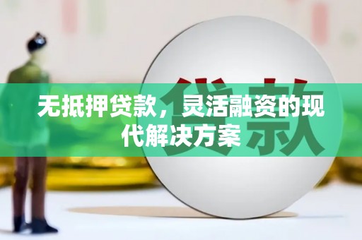 南海无抵押贷款，灵活融资的现代解决方案
