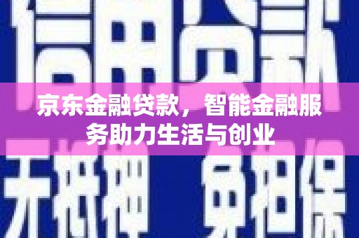 南海京东金融贷款，智能金融服务助力生活与创业