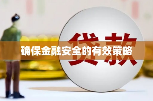 南海确保金融安全的有效策略
