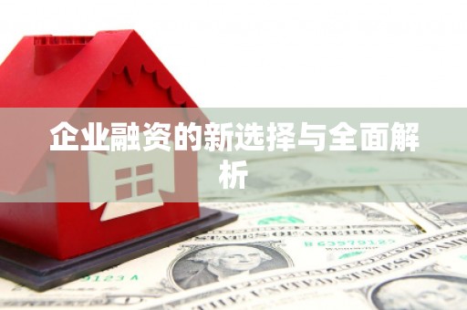 南海企业融资的新选择与全面解析